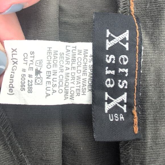 Xers Corduroy Micro Mini Skirt Pleated Y2K SleazeRevival Grunge Junior's XL - Picture 3 of 7